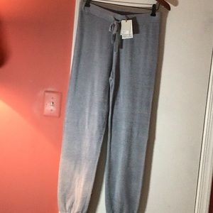 NWT cozy chic ultra lite track pants cerulean blue size small